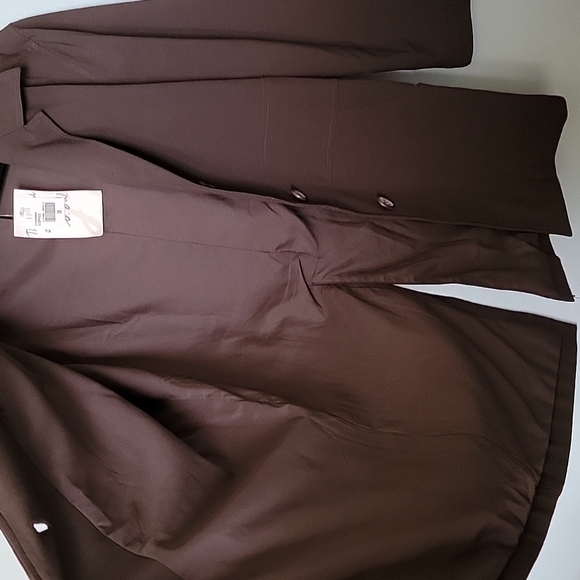 J.Jill Office Neutral stretch Dark Roast brown NWT size 8 jacket - Picture 9 of 9